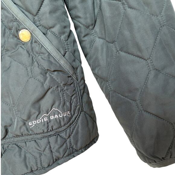Eddie Bauer Lightweight Olive Green Quilted Jacket size S - Picture 8 of 11